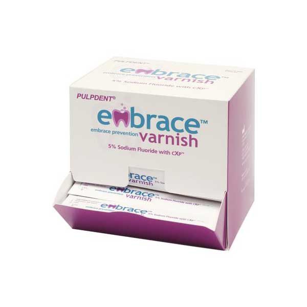 Pulpdent FVX100 Embrace Dental Varnish Unit Does 5% With CXP 100/Pk 0.4 mL Pulpdent FVX100 Embrace Dental Varnish Unit Does 5% With CXP 100/Pk 0.4 mL